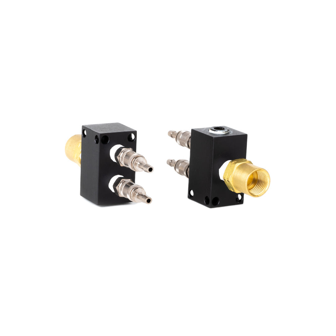 Water cooling manifold for two camera systems