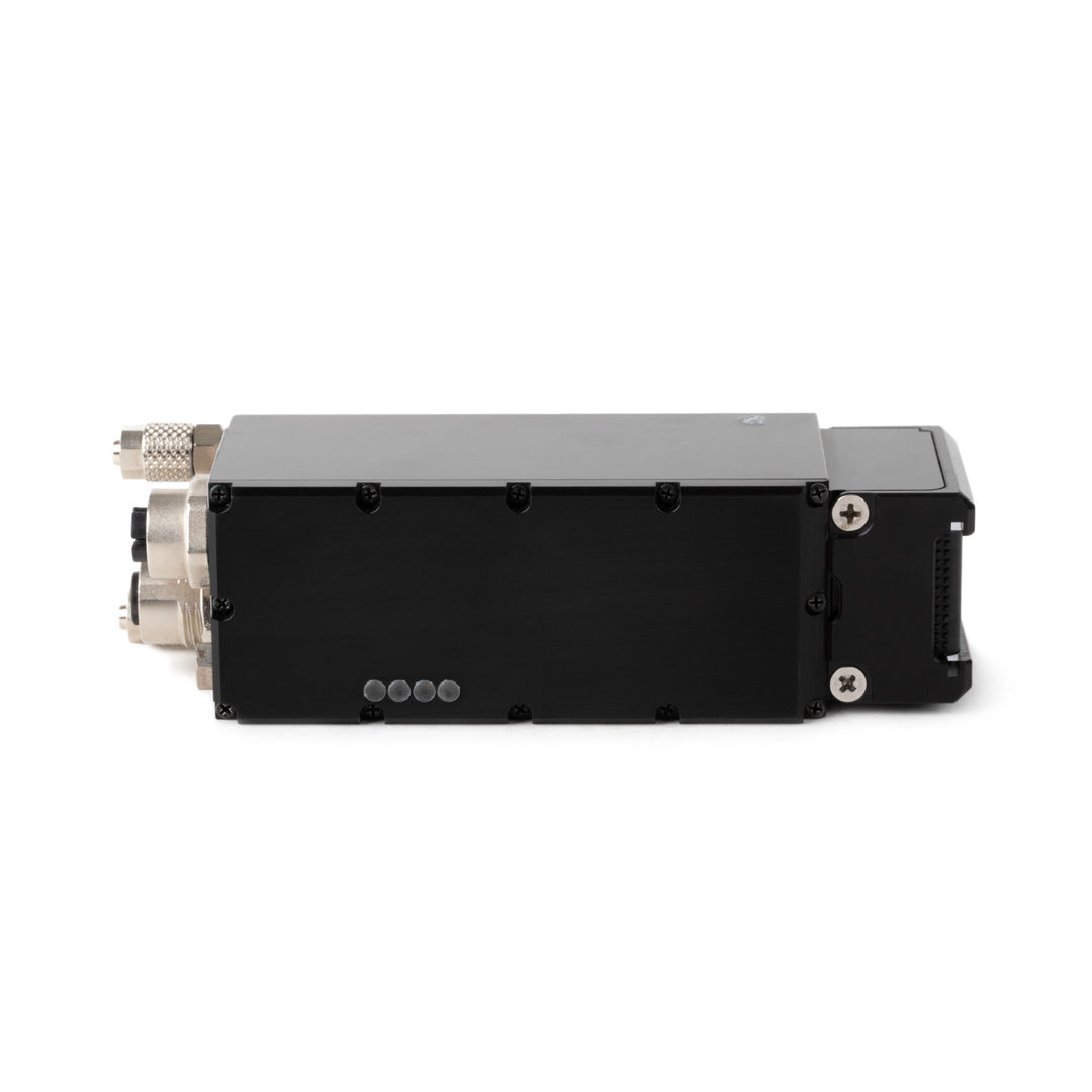 Bottom of MeltView® HT25 SWIR camera with LEDs visible