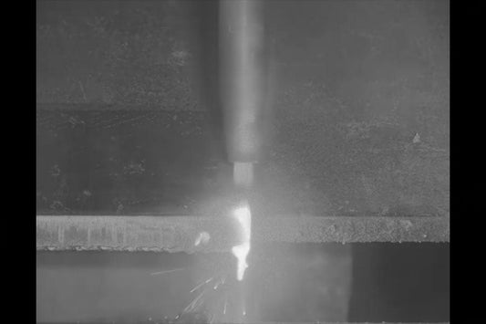 Oxy fuel cutting captured by the MeltView® APEX2 camera