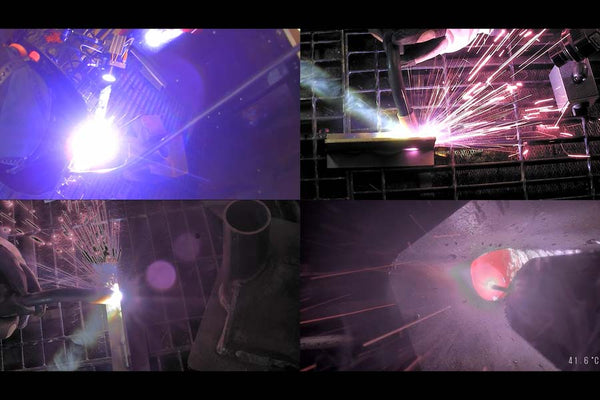 MIG welding - MeltView® APEX3 camera and RAD8 light