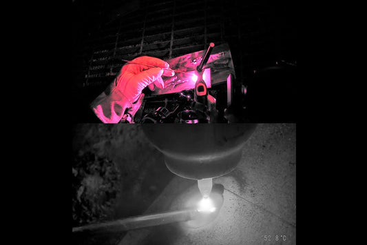 Monochrome MeltView® APEX3 with overview camera during TIG weld