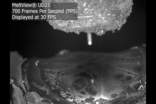 MeltView UD25 camera: Weld pool crater solidification and cooling