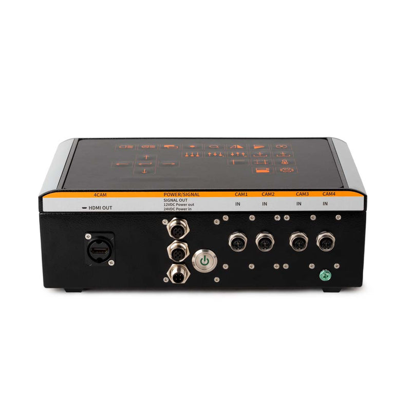 Customized advanced camera controller for four cameras and HDMI output.