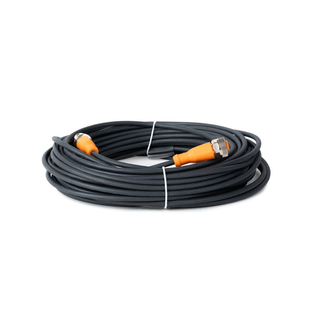 A-coded M12 power cable, 15m
