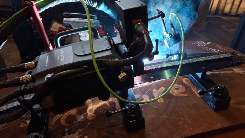 MeltView® DART2 Mini welding camera monitoring Flux-Cored Arc Welding (FCAW)