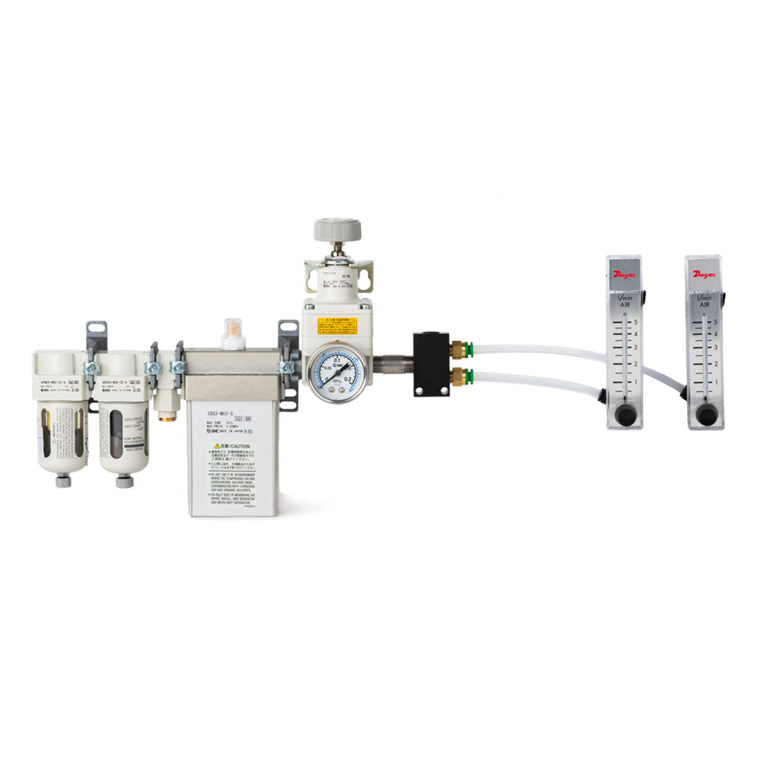 Dual air filter dryer and regulator