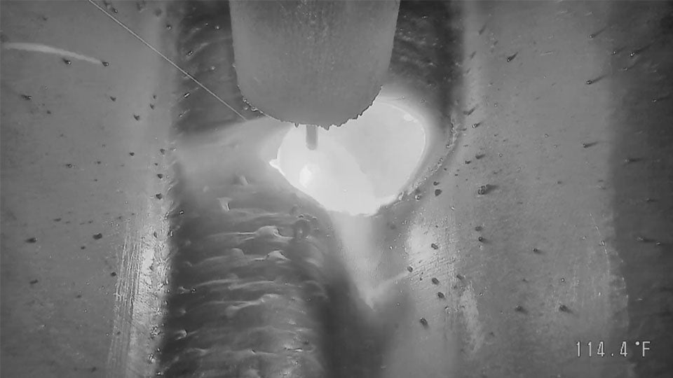 Weld monitoring using the MeltView DART2.