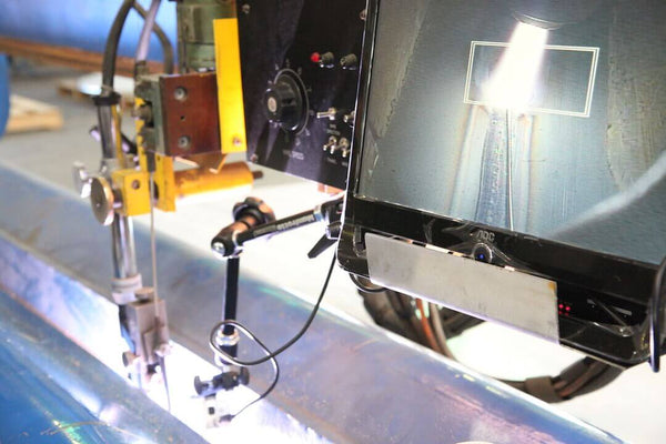 Cameras for monitoring automated welding