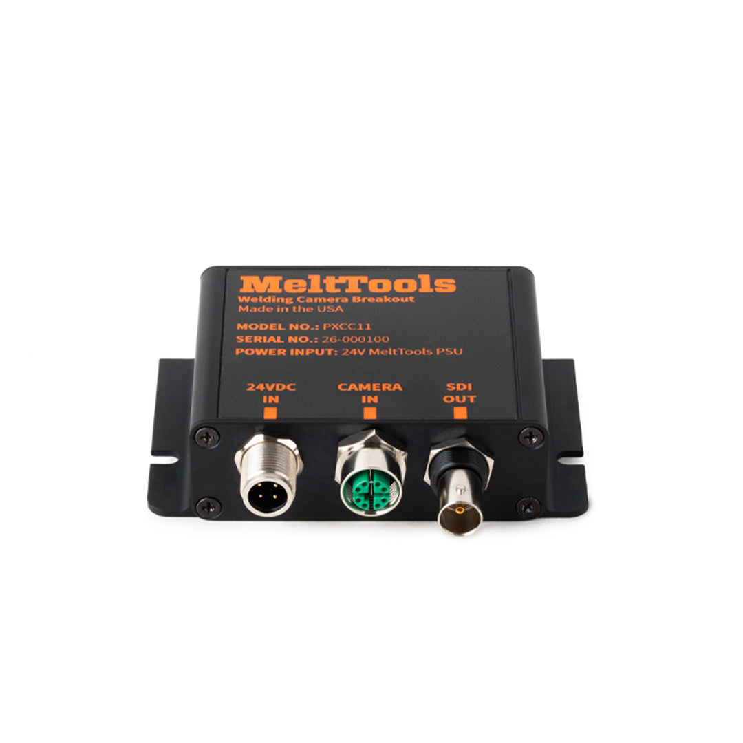 PXCC11 signal pass through junction box for MeltView® SDI Direct Display welding cameras.