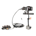MeltView APEX3 camera with camera controller, microphone and LED brick light