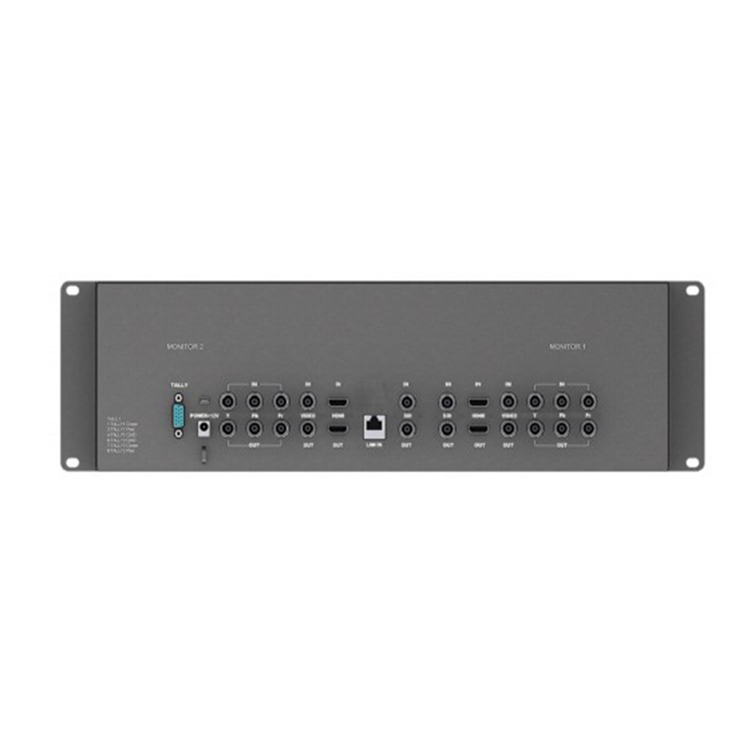 Dual SDI monitor 3RU rackmount conectors