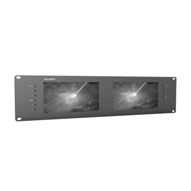 Dual 7 inch 3RU rackmount SDI monitor | MeltTools