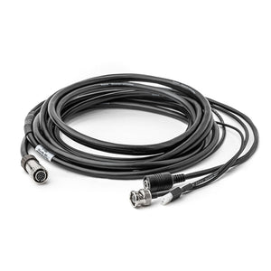 Flex camera cable with integrated breakout