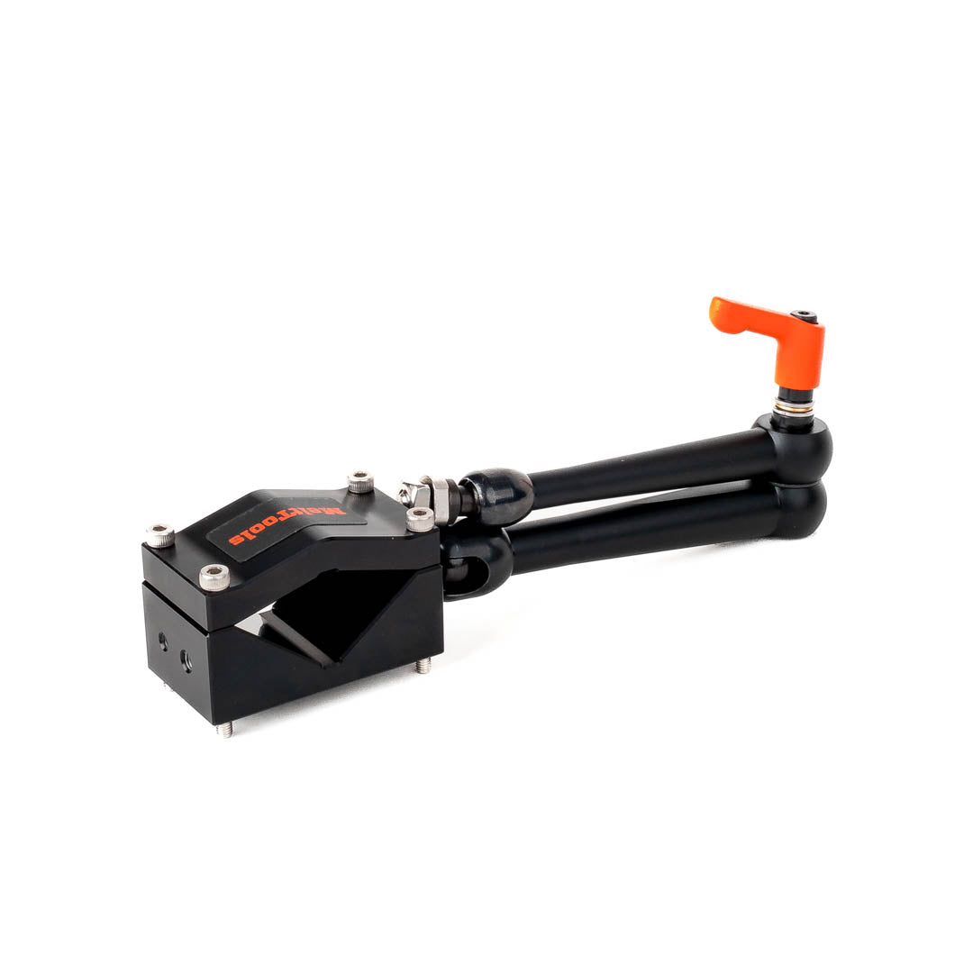 Free arm camera mount torch clamp base