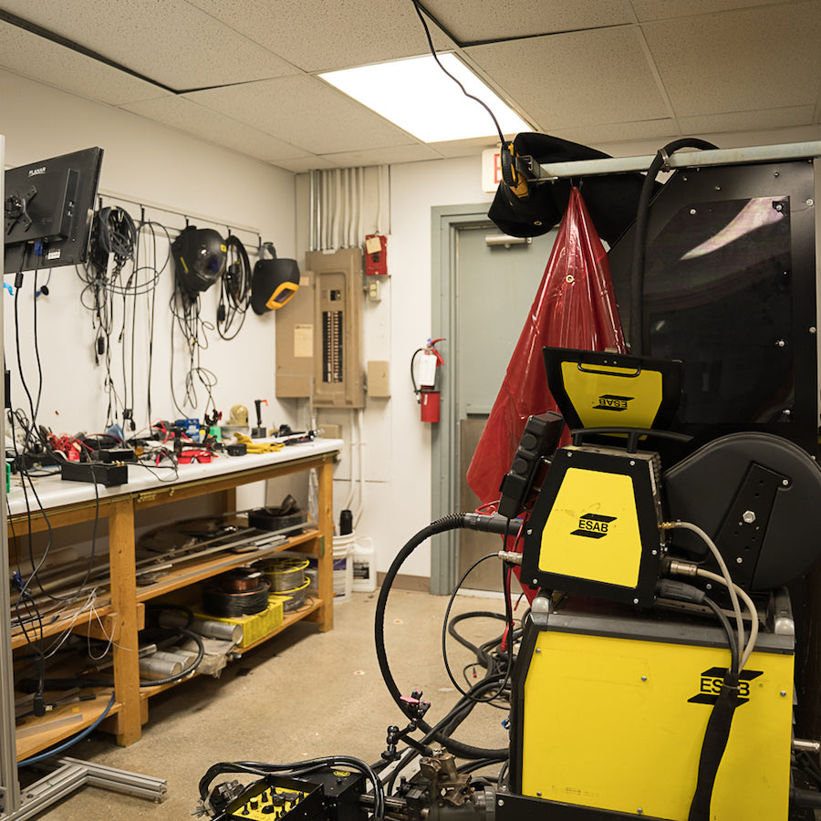 MeltTools live remote demo welding bay.