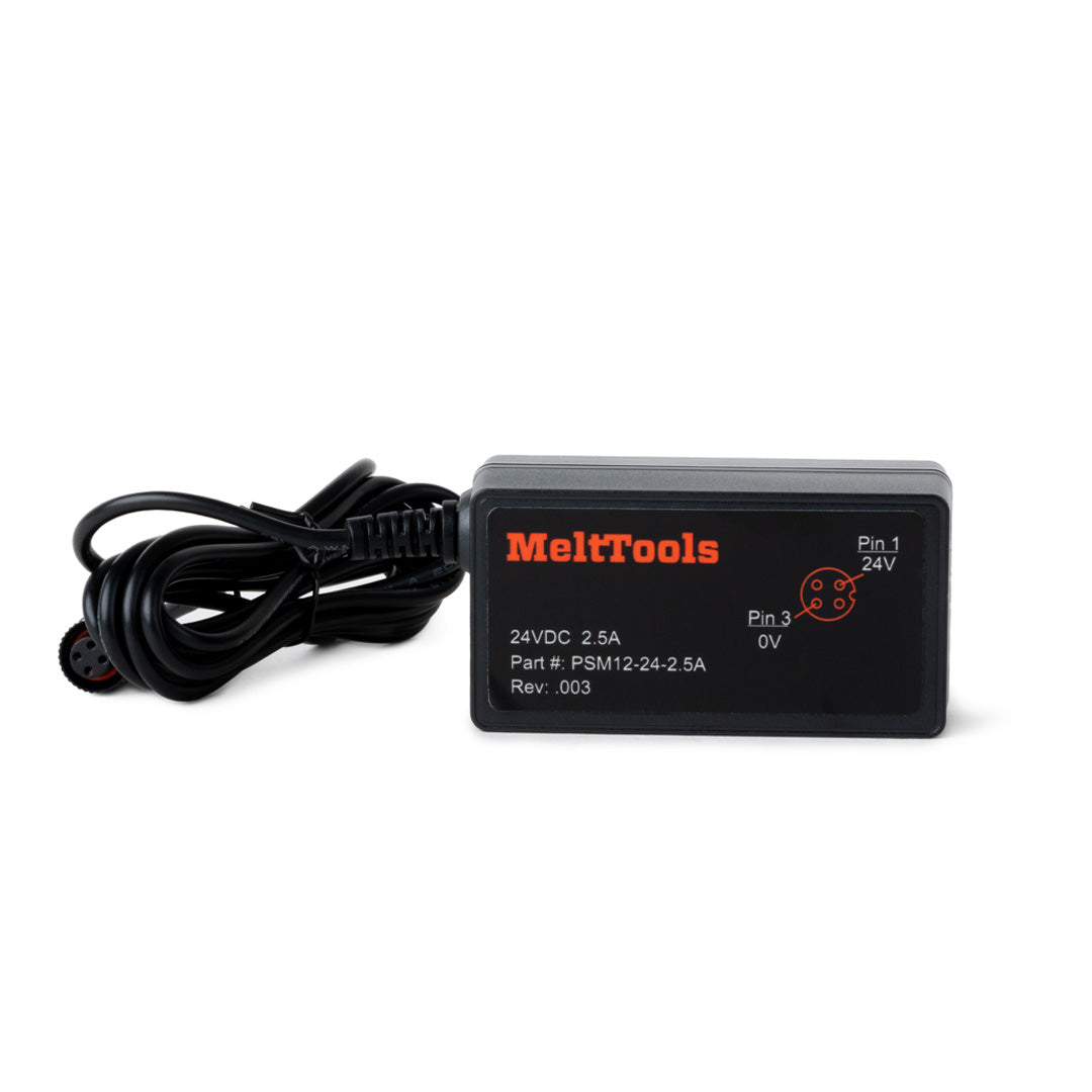 MeltView 24v international power supply, pin 1 and pin 3.