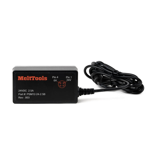 MeltView® 24v international power supply, pin 1 and pin 4.