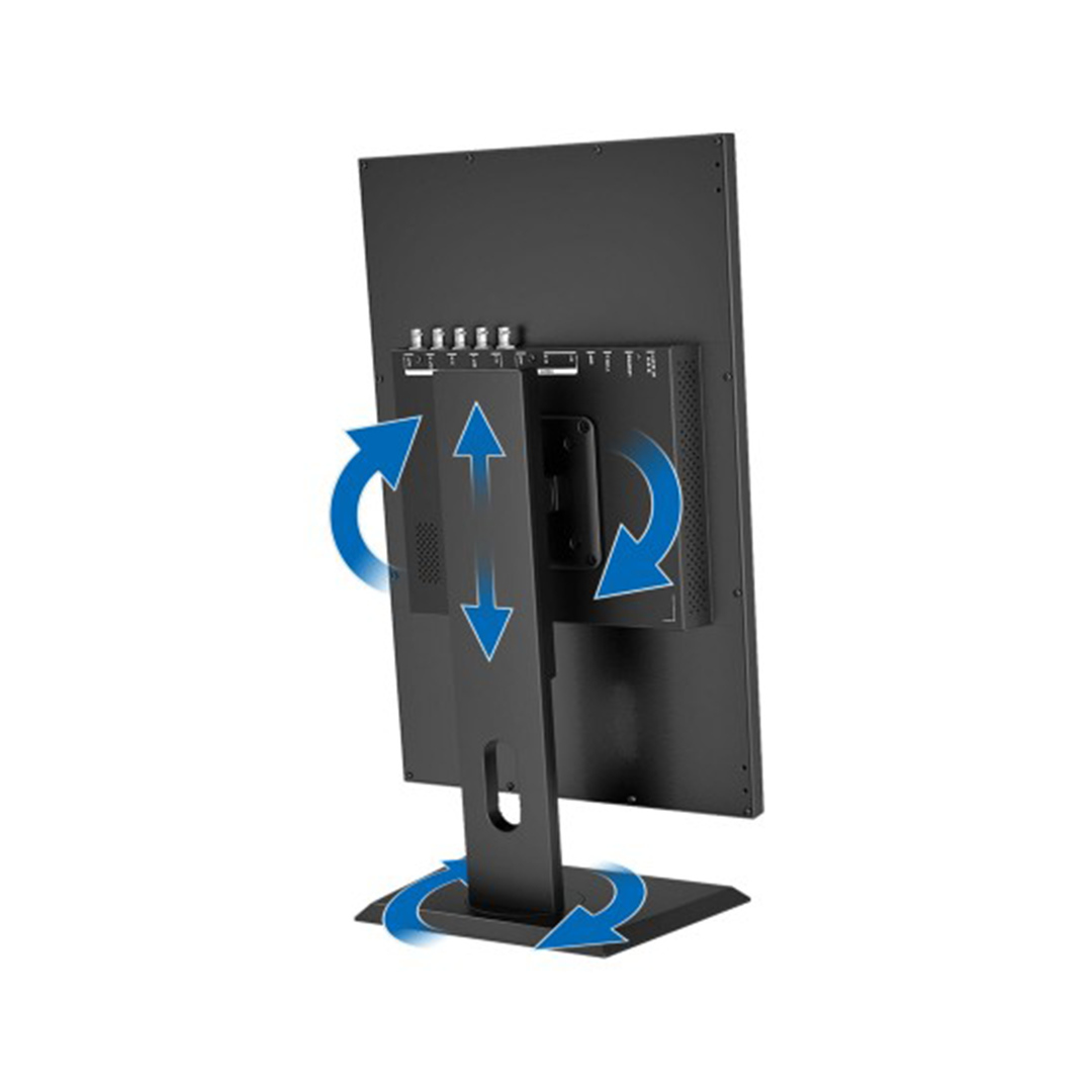 Back of the SDI/HDMI quad split broadcast monitor 